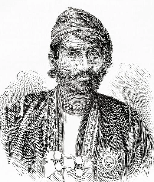 Maharajah Sawai Ram Singh II, Maharajah of Jaipur, from El Mundo en la Mano