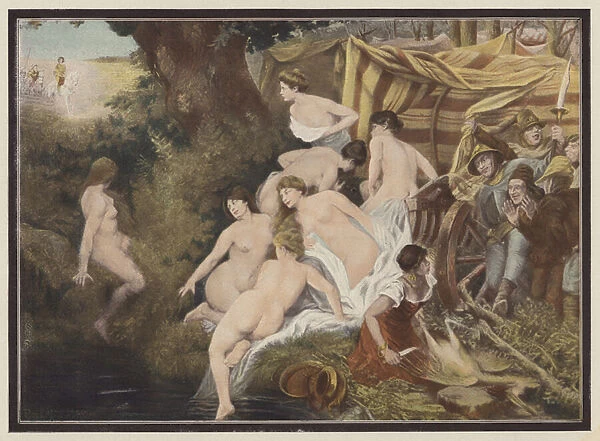 In the maidens country (colour litho)