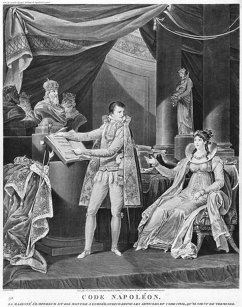 His Majesty the Emperor and King Napoleon I (1769-1861) showing the Empress-Queen Marie-Louise