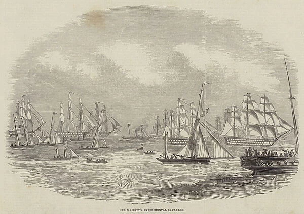 Her Majestys Experimental Squadron (engraving)