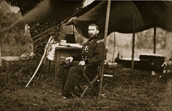 Major-general Philip Henry Sheridan, 1864 (b  /  w photo)