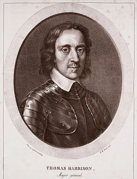 Major General Thomas Harrison, attributed to N. H. Jacob, engraved by de Langlume (litho)