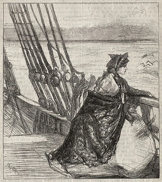 The Majors Daughter, 1862 (wood engraving)