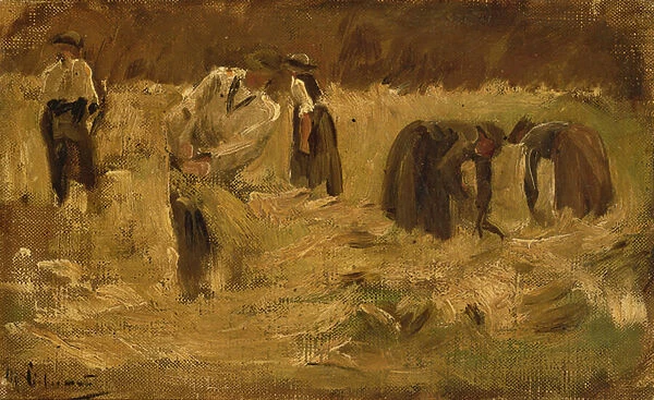 Making Hay (oil on canvas)