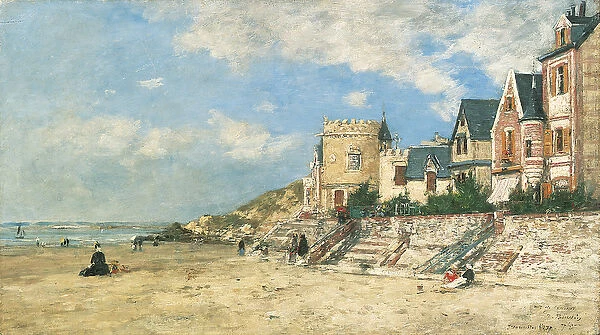 Malakoff Tower and the Shore at Trouville; La Tour Malakoff et le Rivage a Trouville