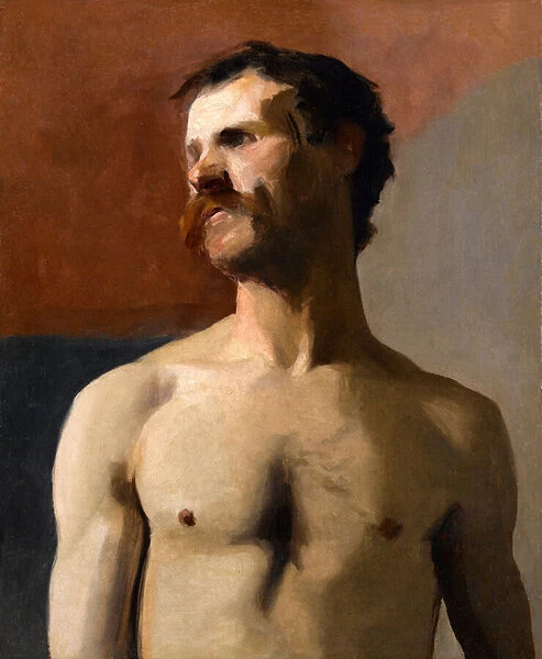 Male Nude - life study, c. 1885 (oil on canvas)