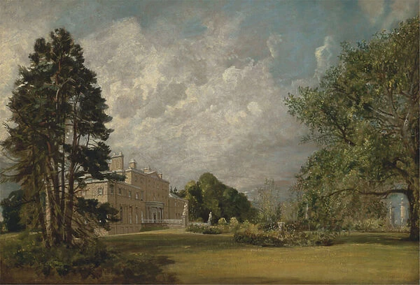 Malvern Hall, Warwickshire, c. 1820-21 (oil on canvas)