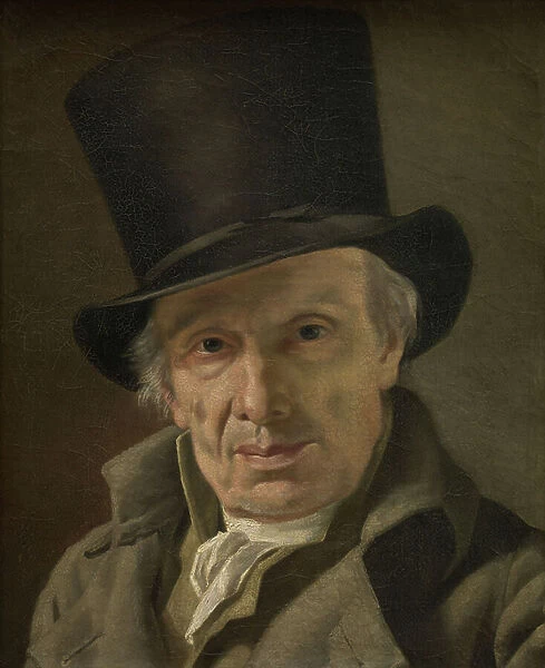 Man in a Hat (oil on canvas)
