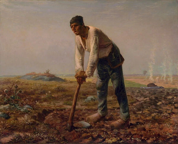 Man with a Hoe, c. 1860-62 (oil on canvas)