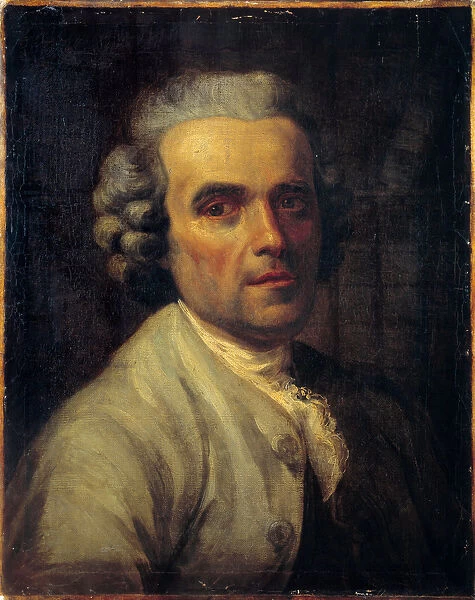 Man portrait. Painting of the French school, 18th century. Oil on canvas. Dim: 0. 50 x 0