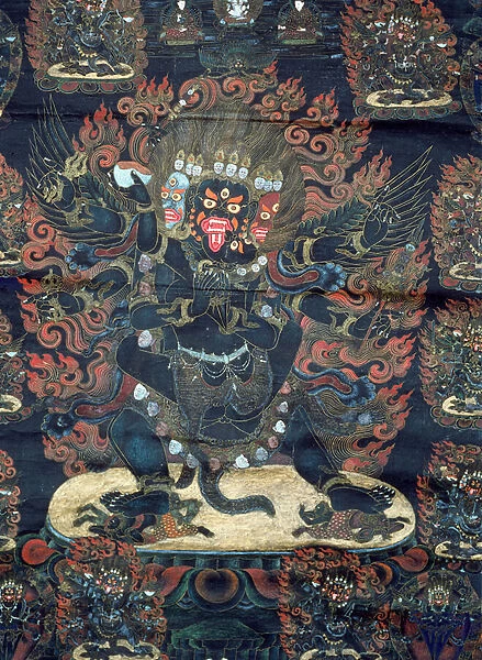 Mandala (painted parchment)