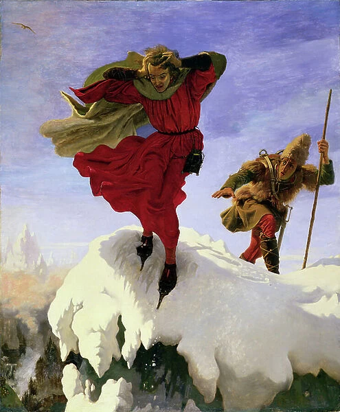Manfred on the Jungfrau, 1840-61 (oil on canvas)