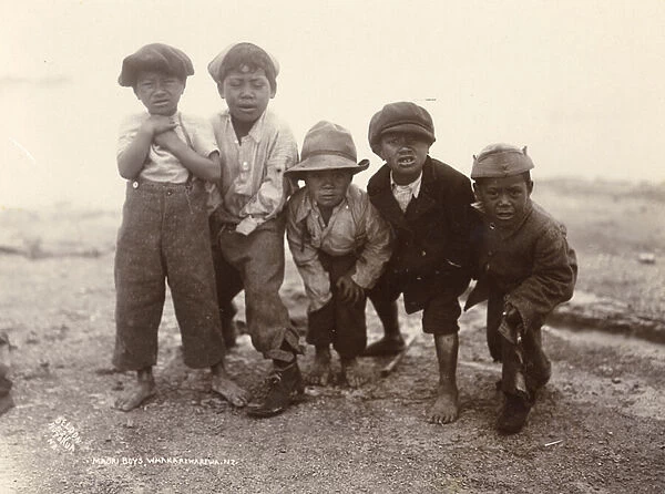 Maori Boys, Whakarewarewa, c. 1910 (silver gelatin print)