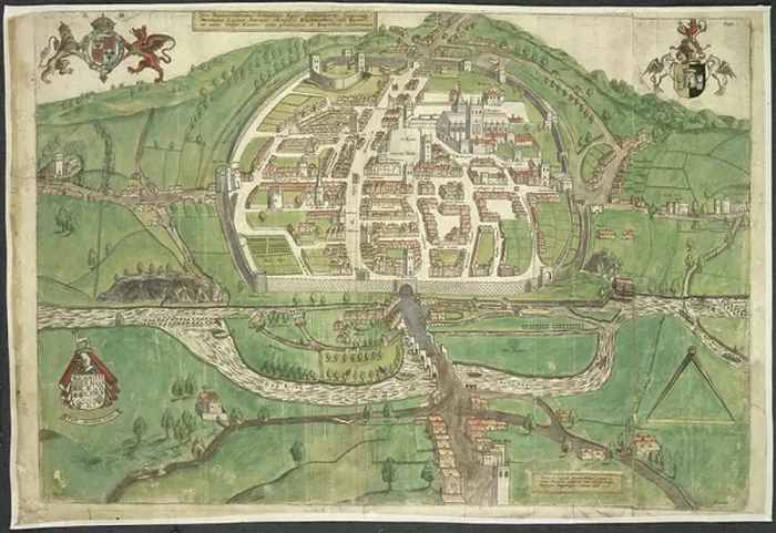 Framed Print : Map of Exeter