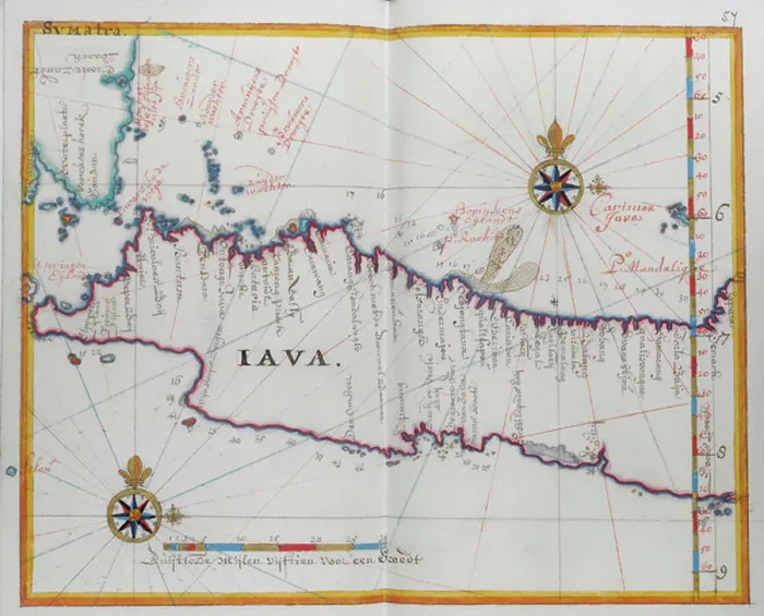 Framed Print : Map of the island of Java Framed Print : Map of the island of Java