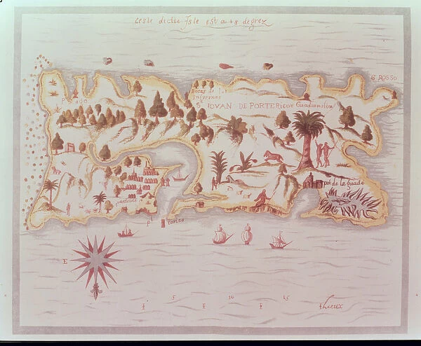 Map of the island of Puerto Rico, 1599