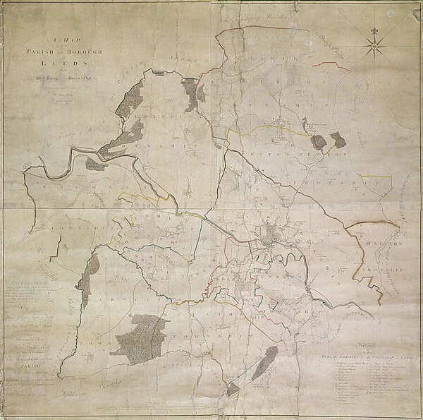 Map of Leeds, surveyed by John Tuke, 1781