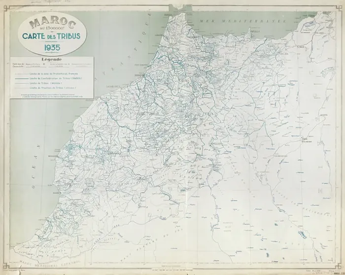 Framed Print : A map of Morocco Framed Print : A map of Morocco