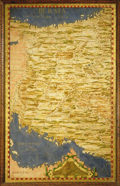 Map of Persia (oil on panel)
