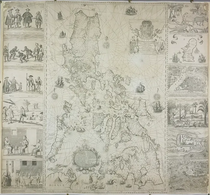 Framed Print : A map of the Philippines Framed Print : A map of the Philippines