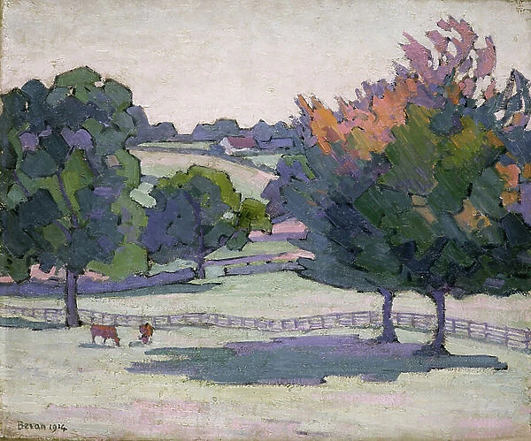 Maples at Cuckfield, Sussex, 1914 (oil on canvas)