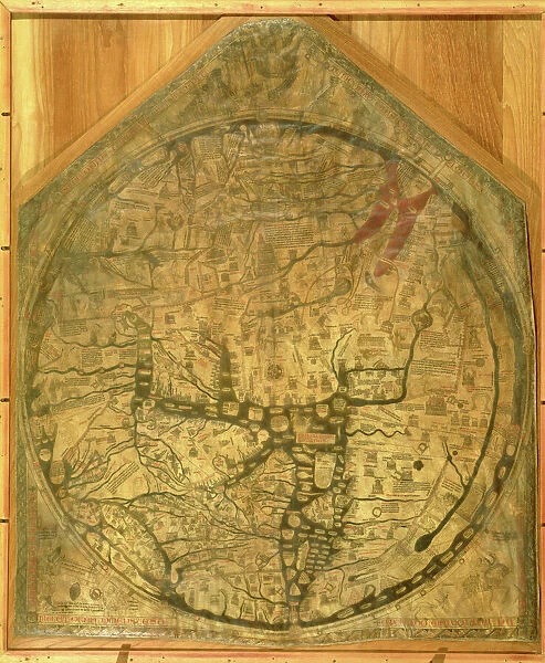 Mappa Mundi, c. 1290 (vellum)