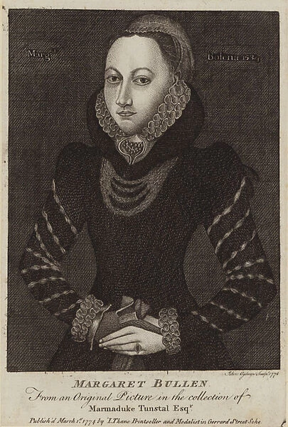 Margaret Boleyn, Grandmother of Anne Boleyn (engraving)