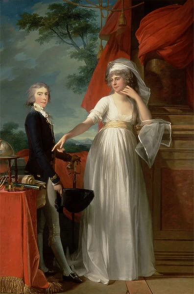 Margaret Callender and her son James Kearney, 1795 (oil on canvas)