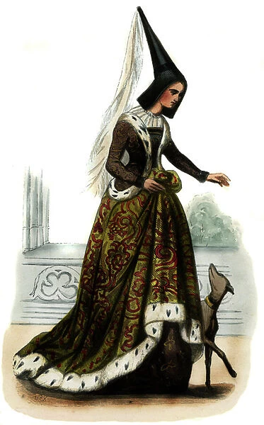Margaret of York - female costume of 15th century