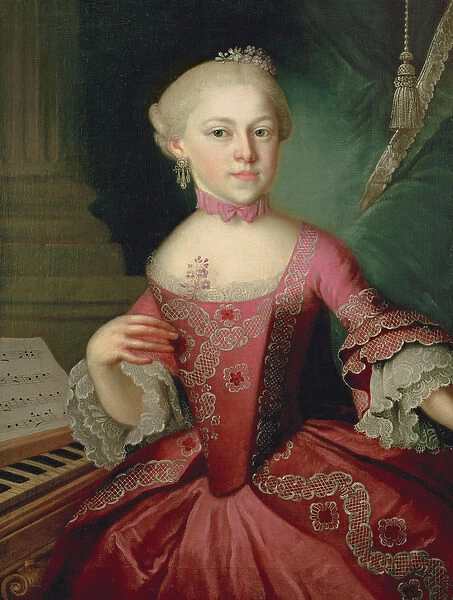 Maria-Anna Mozart, called Nannerl (1751-1829), sister of Wolfgang Amadeus Mozart