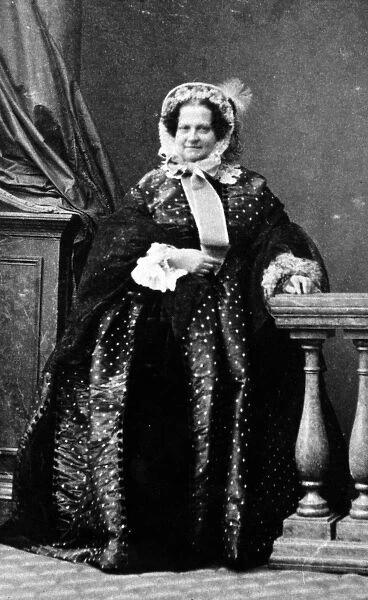 Maria Christina, Queen consort of Spain, c. 1860-70 (b  /  w photo)