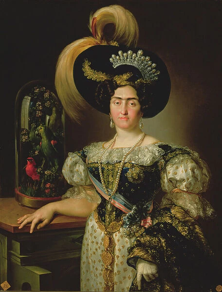 Maria Francisca de Braganca and Bourbon (oil on canvas)
