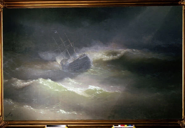 The Maria Ship in the Storm. 1892 (oil on canvas)