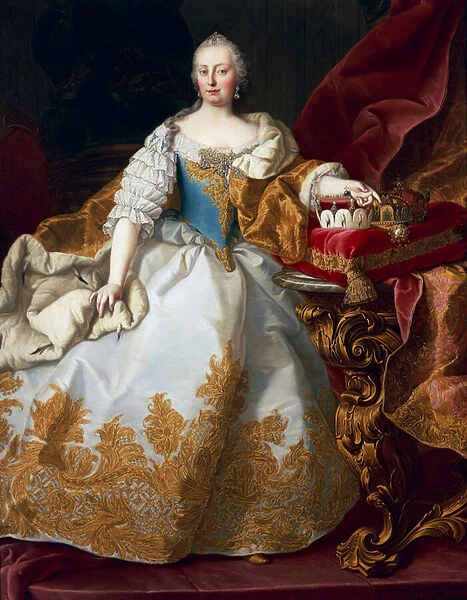 Maria Theresa, Empress of Austria, 1744 (oil on canvas)