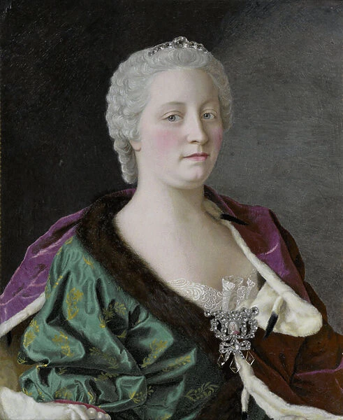 Maria Theresa Empress of Austria, Queen of Hungary and Bohemia, 1747 (oil on copper)