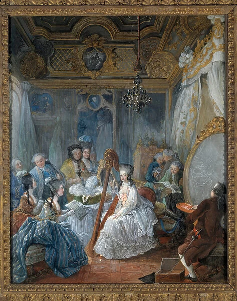 Marie Antoinette of Habsburg Lorraine (1754-1793) Queen of France being painted in her