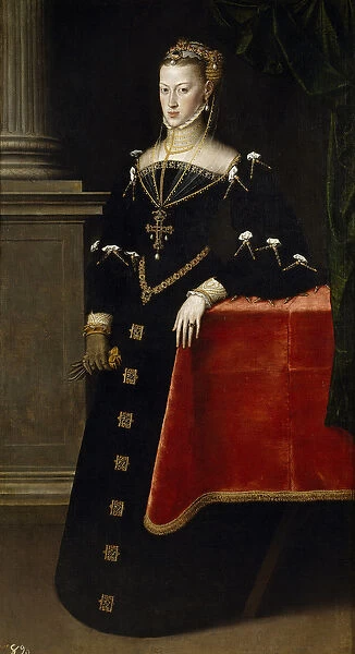 Marie d Autriche - Portrait of Archduchess Maria of Austria (1528-1603)