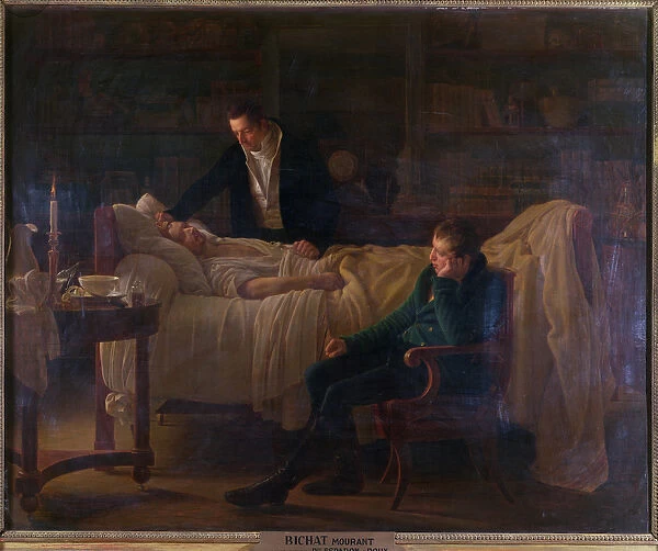 Marie Francois Xavier Bichat (1771-1802) dying surrounded by the doctors Esparon