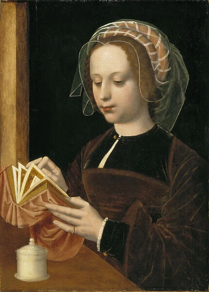 Marie Madeleine lisant - Mary Magdalene Reading, by Benson, Ambrosius (1495-1550)