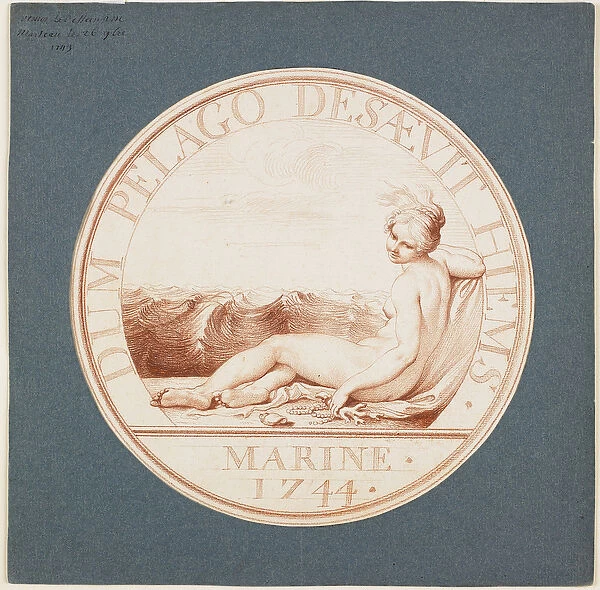 Marine Allegory, c. 1743 (red chalk)
