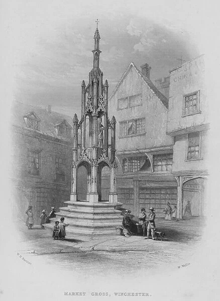 Market Cross, Winchester (engraving)