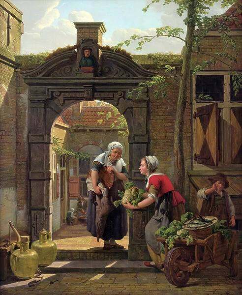 The Market Woman (oil on canvas)