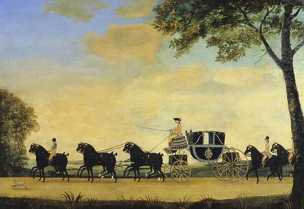 The Marquess of Baths Coach (oil on canvas)