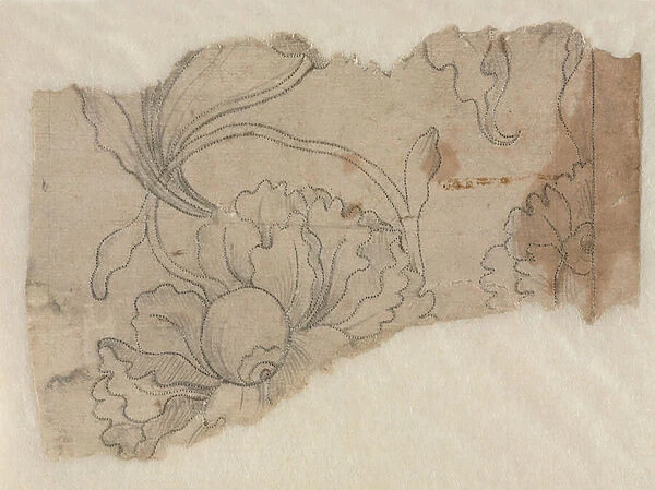 Marquetry Design, c. 1730-60 (graphite, pricked)