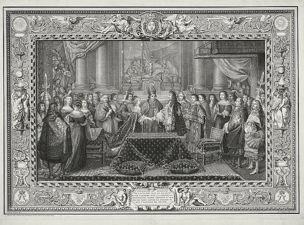 Marriage Ceremony of Louis XIV (1638-1715) King of France and Navarre, and the Infanta