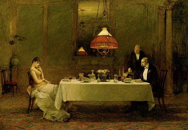 The Marriage of Convenience, 1883 (oil on canvas)