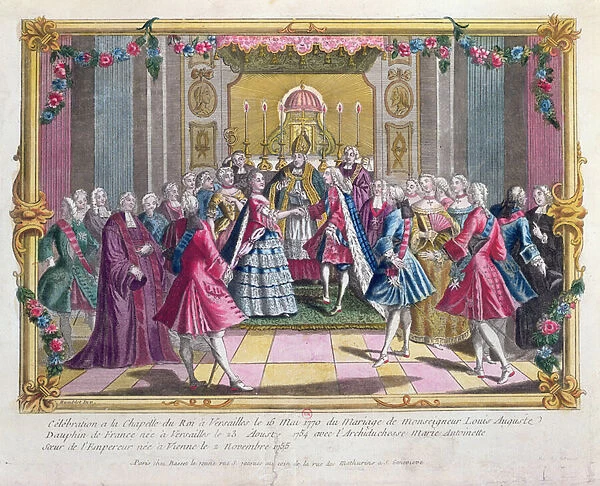 Marriage of the Dauphin of France (future Louis XVI) with Archduchess Marie-Antoinette in