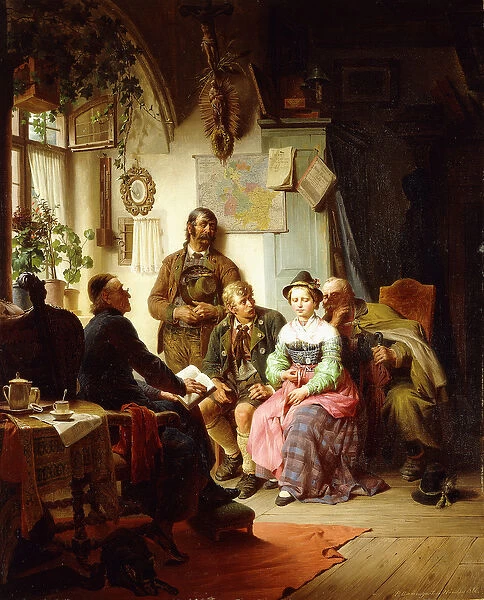 The Marriage Instructions, 1866 (oil on canvas)