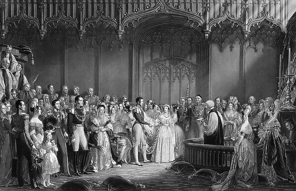 Marriage of Queen Victoria (1819-1901) and Prince Albert (1819-61) at St
