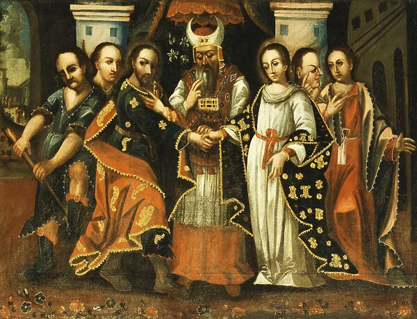The Marriage of the Virgin (oil on canvas)